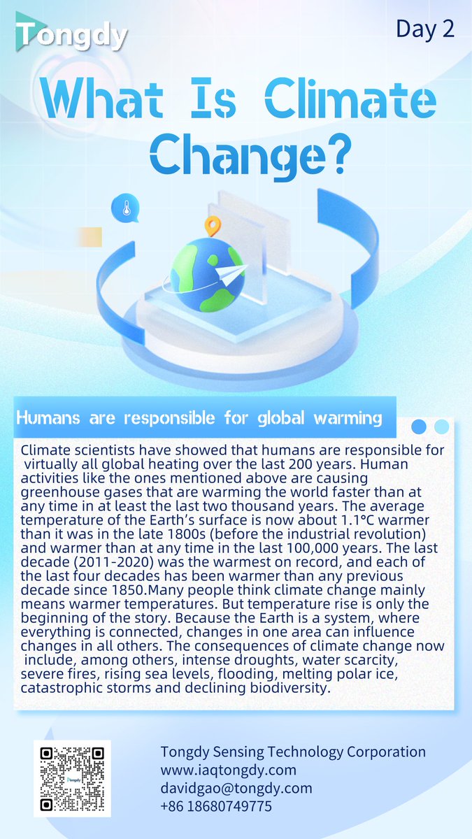 TechnologyTong1's tweet image. Day 2 What Is Climate Change? #ClimateChange