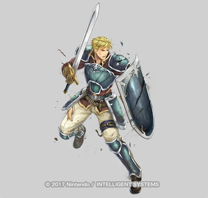 『ファイアーエムブレム ヒーローズ』にて「影の勇者 ハーケン」を担当させていただきました。よろしくお願いいたします!  [ Fire Emblem Heroes ] I drew " Troubled Warrior"!  Thank you so much!   #FEHeroes #FEヒーローズ 