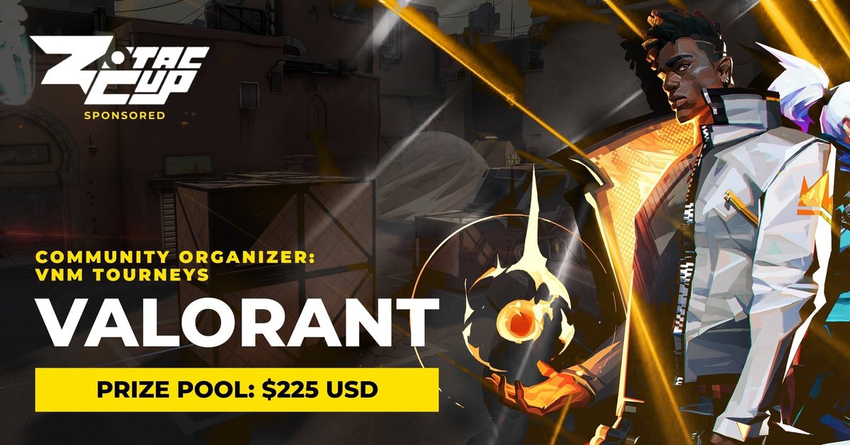 🎯 Join the ZOTAC CUP #Valorant tournaments to showcase your excellence! Reserve your spot and leave your mark. Register here: bit.ly/3Fg4QDz