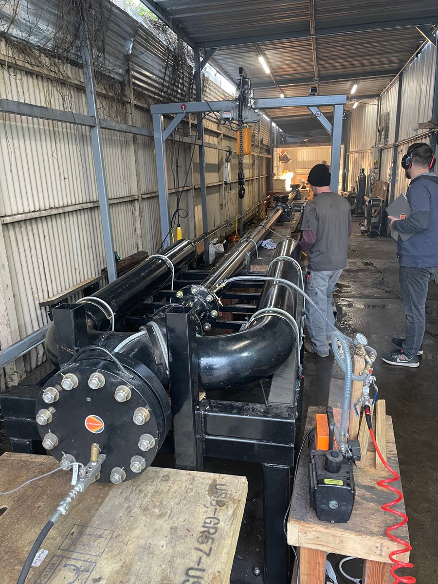 The dream of building space guns is still alive in our very own town of  Alameda. @natosaichek and Mike Grace are building Longshot, trying to  achieve a Mach-25 muzzle velocity to bring