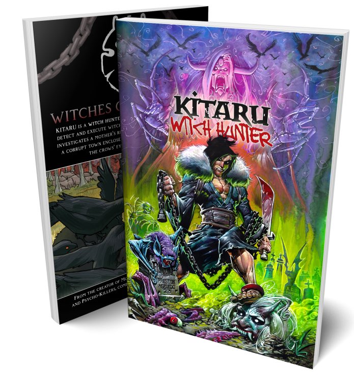HellsSpawnWorld's tweet photo. #KitaruWitchHunter by @__RiseAgain__ is ONLY $592 away from $9,000 and 16 backers from 150. Von is well known for his writing chops via his other two books #MonsterMD & #TerrorInTheTrenches as well as other stories he has done on other campaigns like #CaveSlave with the Mad Scientist @Plaster_Harris. You can get both MonsterMD & Terror In The Trenches in this campaign as well. So letโs get this party moving!! #COC #ComicsGate #IronAge #RippaVerse @JustinKSweet @jayBamaFan1 @AlaskanNut86 @AbraS2cents @WartTheWizard @Ang3laFace @KoreyBarton101 @BillyTucci @ChadTHX1138 @dickandcomix @thelucentcomic @baturner_vc @shanedavisart @JonMalin @theRealD_Wagg @FillPops @elonmudd @eric_weathers @SierraWhiskey9 @SnuggyJr @JoeMSonntag1 @SeanAhrendt @Comicartmaster1 @Tonpa2 @ThatUmbrella @EthanVanSciver @MarkWahhhid @cg_pete @andysmithart @RobhunterArt
https://t.co/4VYCMyGmia