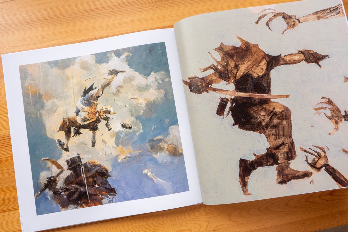 Publisher Editions Caurette <a href="/CauretteBD/">Caurette Editions</a> has recently published three large format 84-page hardcover artbooks that feature the new paintings from Ashley Wood <a href="/ashleywood/">Ashley Wood</a>

Full reviews here:
parkablogs.com/category/tags/…