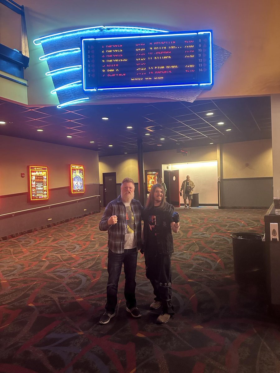 BoltTheWord's tweet photo. Just took my dad to see the @BillyIdol concert film, #billyidolstateline and it was KILLER. Sometimes you need a night off from work and making fun of our current cultural climate to just enjoy time with your family and favorite musician. https://t.co/PdoUW7TBpl