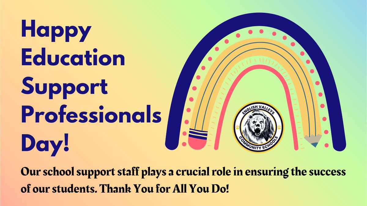 Happy Education Support Professionals Day! 

Today we celebrate the contributions of our wonderful support staff & the amazing GWAEA professionals who work to improve the learning outcomes and well-being of all our students.

Thank You for All You Do!