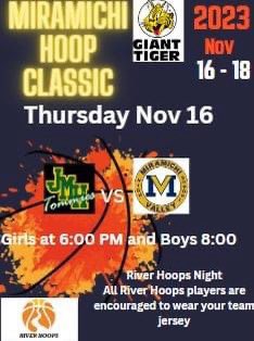 Miramichi Hoop Classic gets underway Thursday! #Miramichi