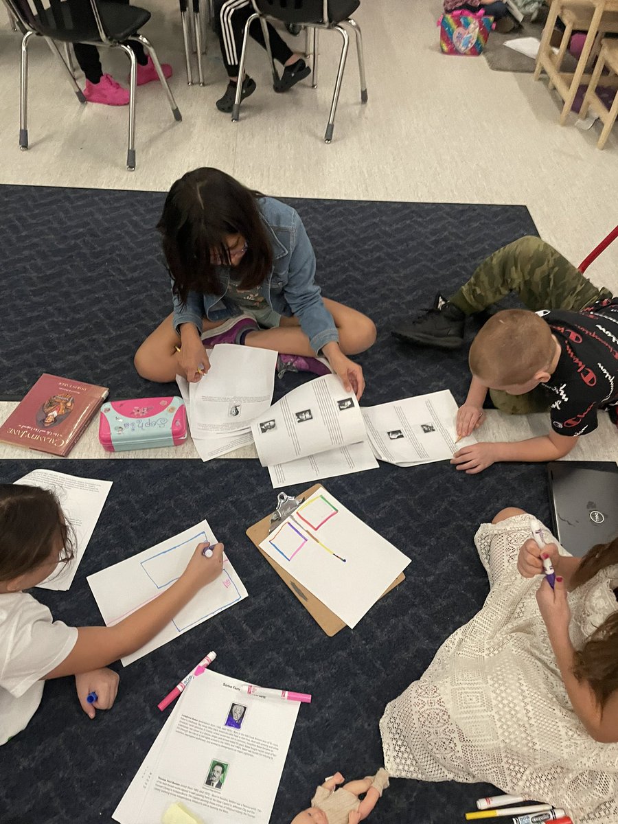 mattson3rdgrade's tweet photo. Reading, discussing, researching…Who will appear at our Famous Missourian Wax Museum?  Students came up with 2 nominations for writers to choose from! @LindberghSchool https://t.co/19oLHV2isp