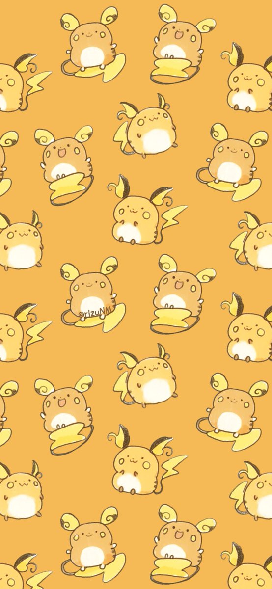 raichu pokemon (creature) no humans simple background orange background orange theme closed mouth open mouth  illustration images