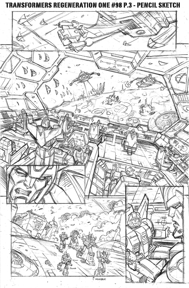 IDW Transformers: Regeneration One #98
Page 3 pencil sketch
#transformers #comics #comicart #sequentialart #comicpencils #Rodimus  #autobots #decepticons