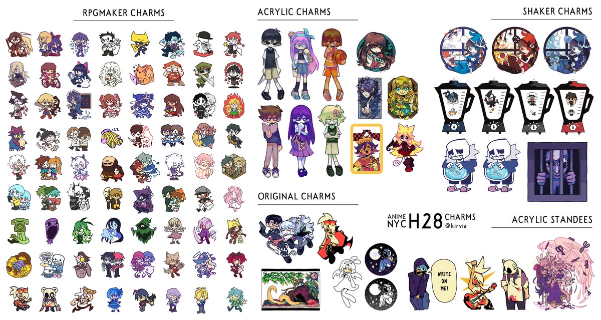 excuse the rushed graphics, but here's my ANYC full catalogue! find me at table H28 with my friends @naroym_ and @c01a_ #anyc2023