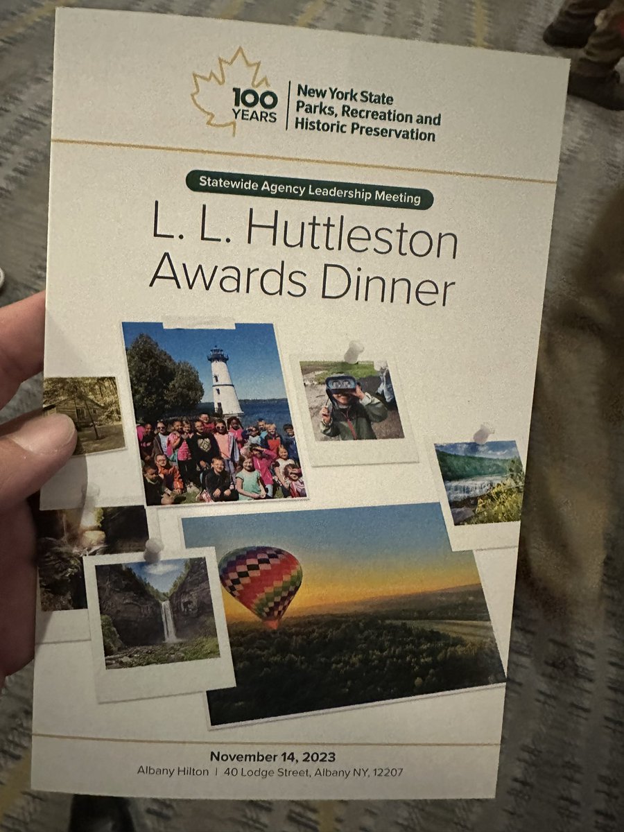 IronmanEp's tweet photo. Honored to be selected as a recipient of the special service award at the L.L. Huttleston Awards Dinner in Albany. Thank you @NYstateparks @ErikKulleseid https://t.co/LqaoXXyhRc