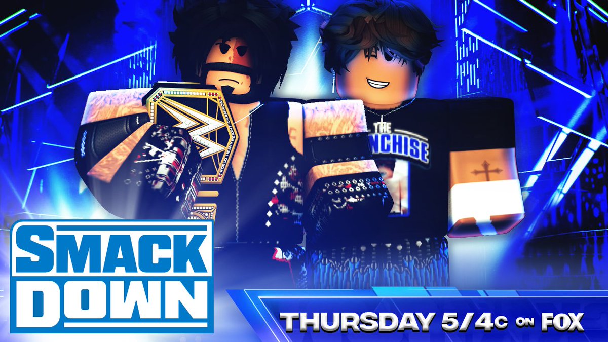 _WWERoblox's tweet photo. -SMACKDOWN-
@Bertiannis is set to go one on one with @maardontcare will this be a challenge.?
-
#BethRose a Team Captain for the Women's SS Match reveals her 2nd team-mate this Thursday!
-
@F4DE_4 takes on @m1ckmav
-
@bommiepink looks to put #BellaBanks In her Place
#SmackDown https://t.co/p8jsPMxX2Q