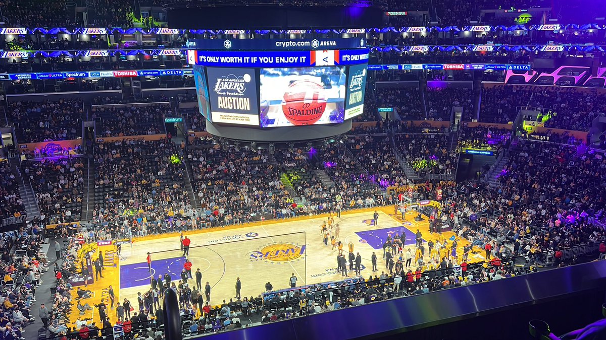 First NBA game! <a href="/Lakers/">Los Angeles Lakers</a>