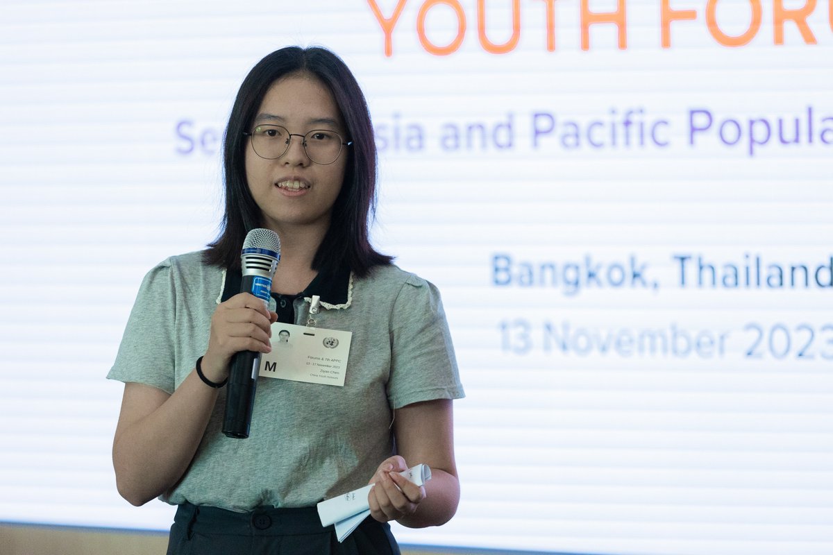 UNFPAChina's tweet image. Ziyan Chen from China Youth Network shared the youth reproductive health university programme in China during the #APPC7. The programme impacted over 40 million young people in China for the past decade, and 190,000 youth leaders have engaged in actively advocating for #SRHR.