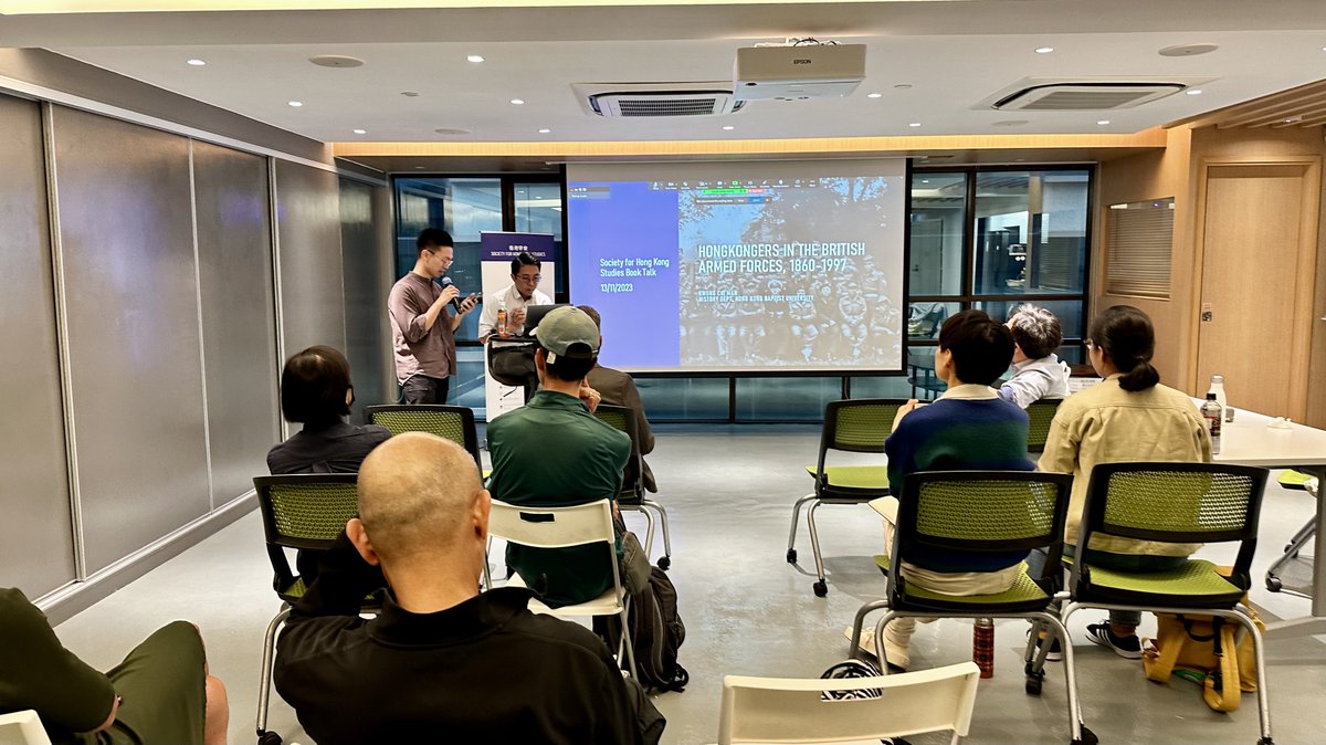 SocHKStudies's tweet photo. Thank you, Dr. Kwong @maltby1941, for sharing your invaluable insights and making military history so accessible and engaging.

📖✨ #BookTalk #HongkongersInTheArmedForces #HongkongHistory #BritishArmedForces #Hongkongers #HistoricalNarratives #HongKongStudies #SHKS https://t.co/eDvB7QWkss