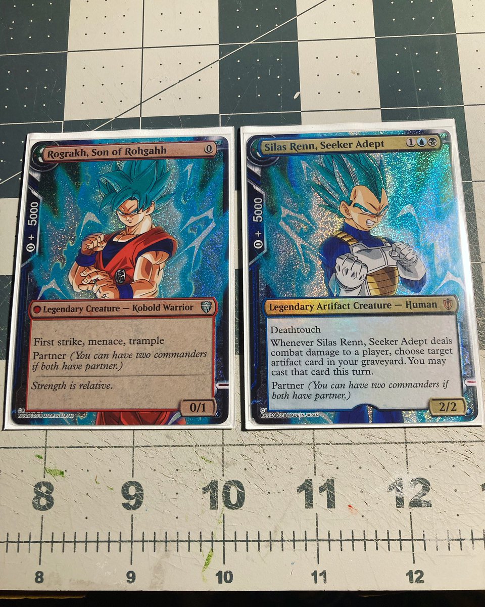 MonoZackPantha's tweet photo. #mtg #magicthegathering #foilpeelalter #edh #commander #cedh #a2zpeelz #fyp #DragonBallSuper #crossover #goku #vegeta #grixis #rogsi https://t.co/lS2jtQ1rXa