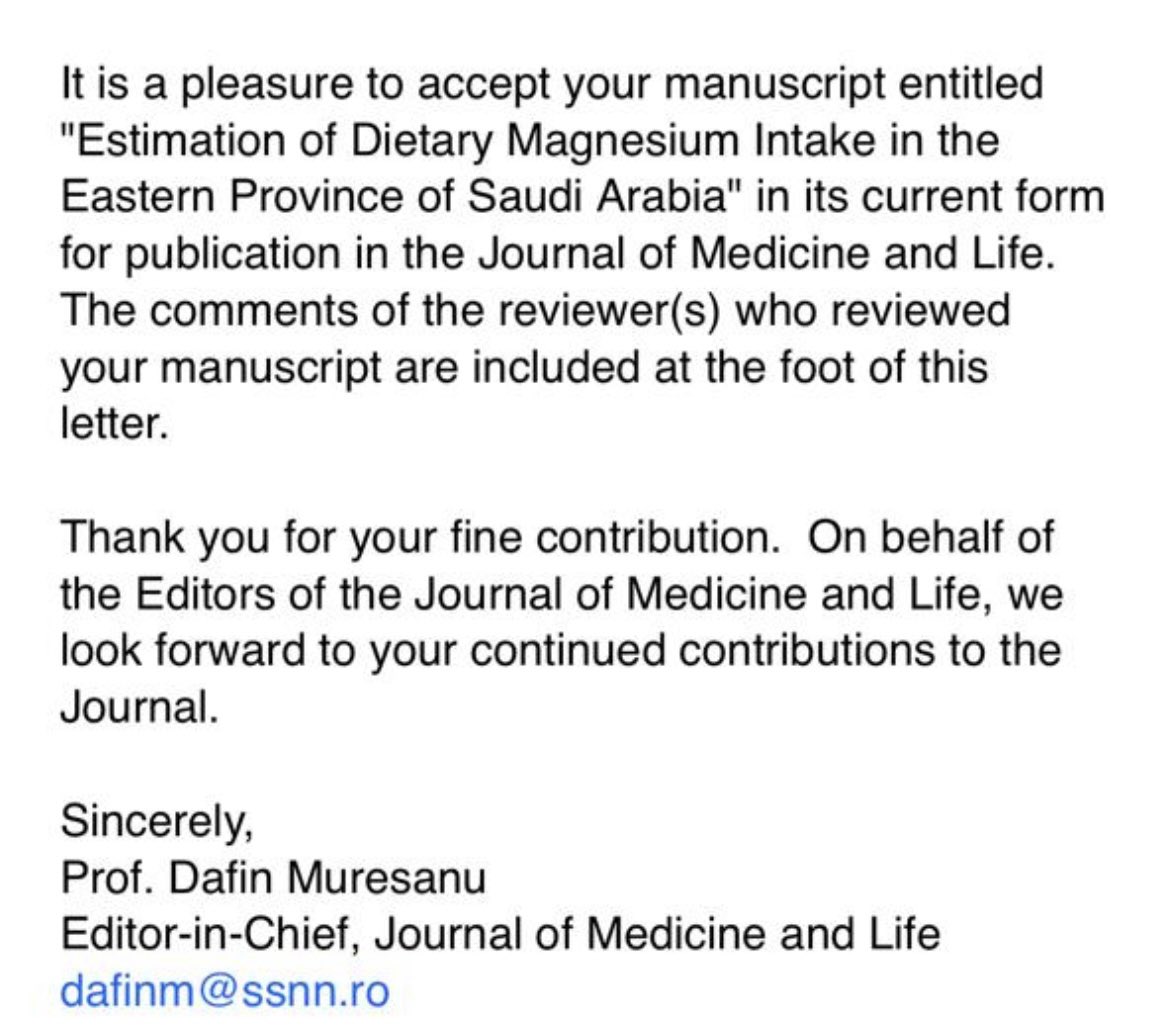 DrWaleedalbaker's tweet image. تم بحمد الله نشر ورقتنا البحثية وفيهاتم مراجعه تناول الماغنسيوم اليوميه لاكثر من ١٢٠٠ مشارك باستبيان دقيق يشمل تفاصيل دقيقه وبعد استثناء كل مايؤثر على الماغنيسيوم من امراض وادوية تبين لنا ان اكثر من ٨٠٪  لايتناول احتياجه ويعاني من النقص والسبب الرئيسي المطاعم السريعه الغير صحيه