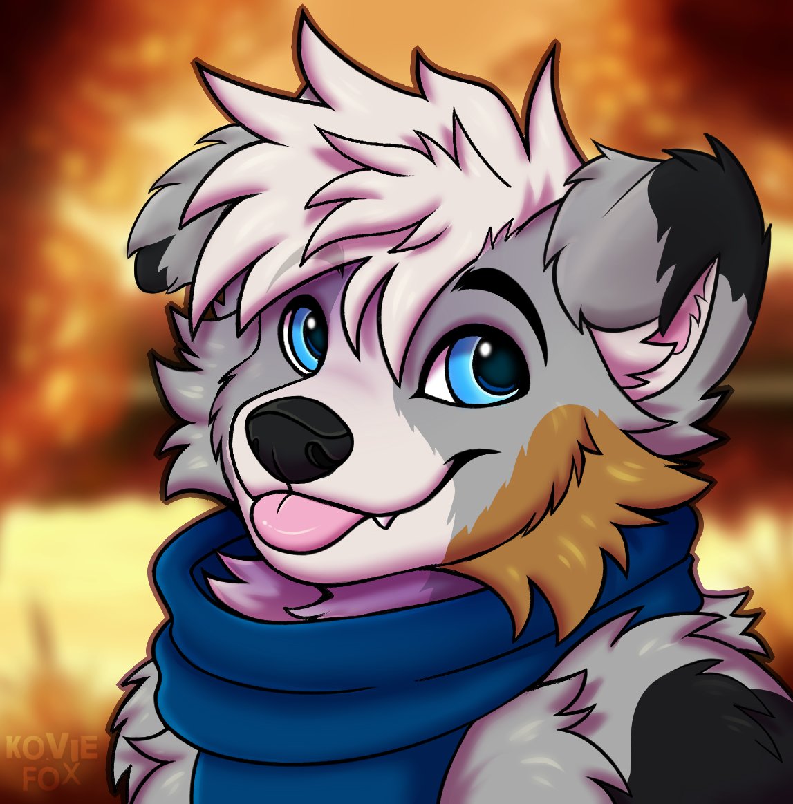 copper_shep's tweet photo. Just finished adding floppy ears and recoloring @KovieFox's autumn headshot base, had so much fun! Thank you so much for making theses! 

#furry #furryart #furryartwork https://t.co/5eXQAUObrz