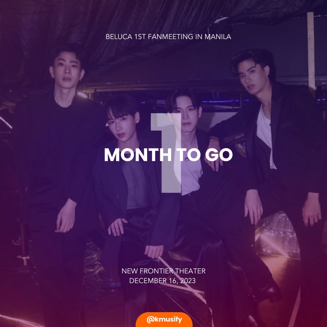 kmusify's tweet image. Are you ready, PH Babii &amp;amp; PH Polca? 😍

We have a month before we see #OffGun and #TayNew at their 1st BELUCA Fanmeeting in Manila on 12/16, 6PM at the New Frontier Theater! 💛❤️💙💚

🎟 Tickets are still available via @TicketNetPH ✨️

@WilbrosLive #BELUCA1stFMinManila
#GMMTV…