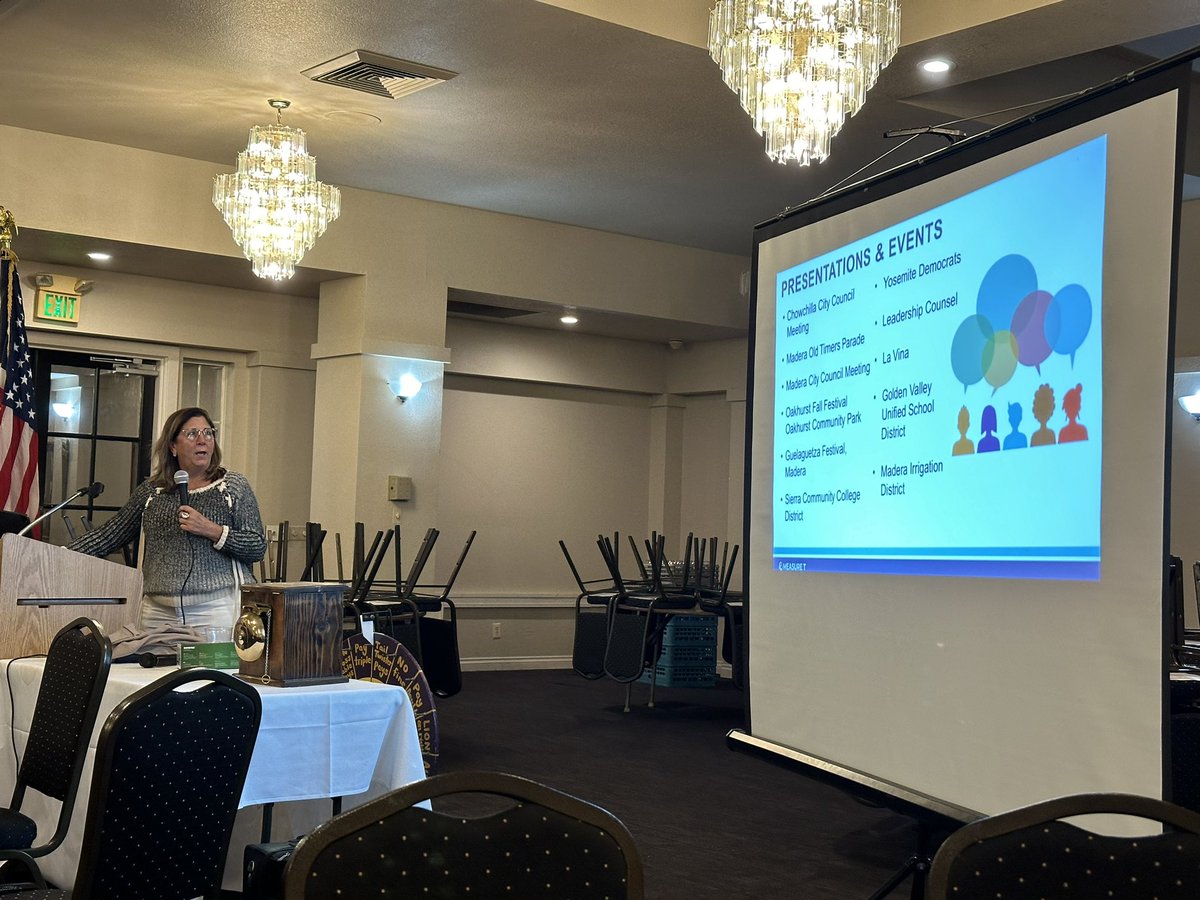 SheriffPogue's tweet photo. Recently enjoyed a thought-provoking session at Madera Evening Lions with Kendall Flint discussing Measure T. Gained insights into past projects &amp; their funding impact. #CommunityEngagement #MaderaStrong 💪 https://t.co/8dzhKiKdCA