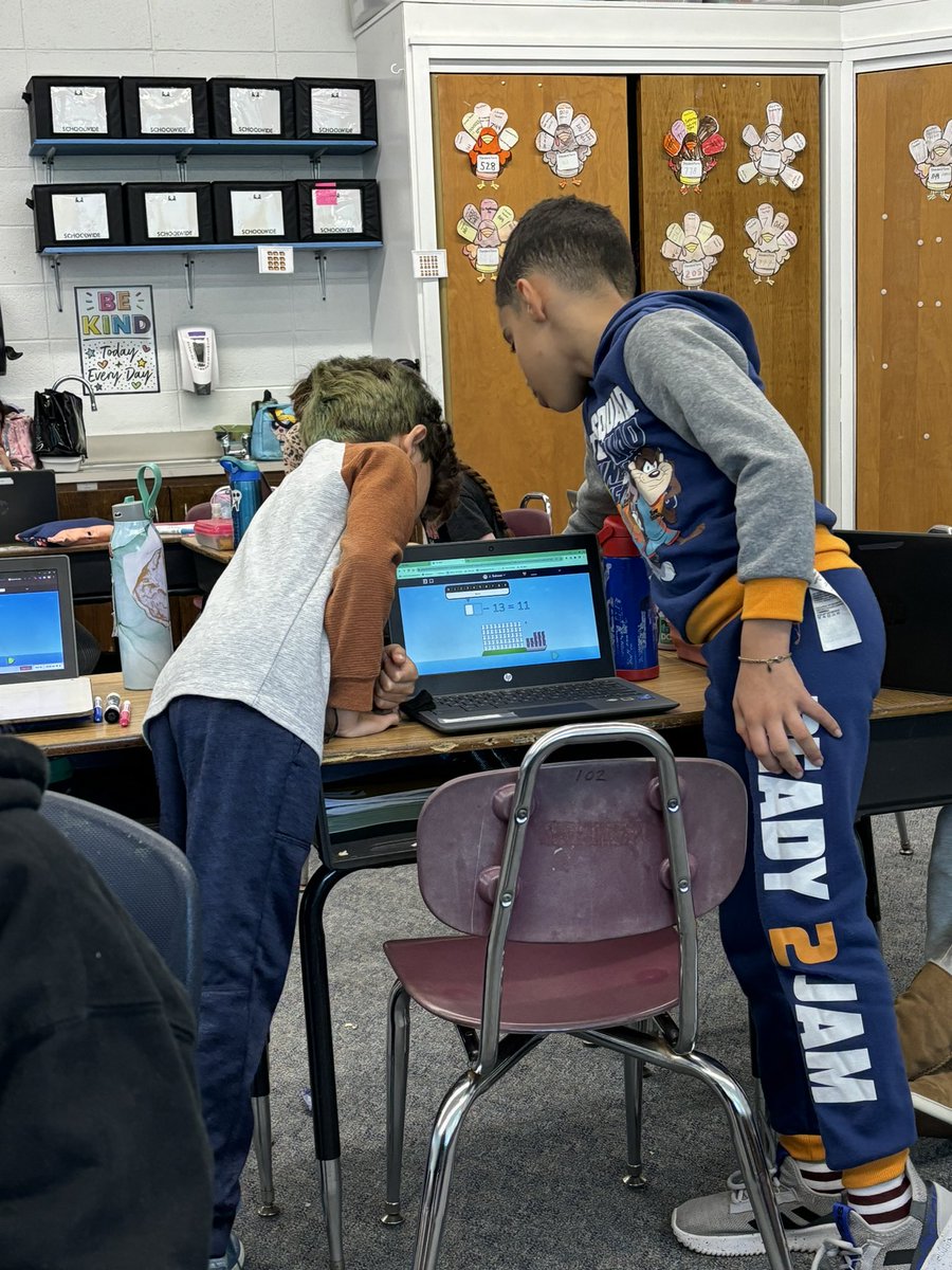MrsMirabile's tweet photo. I was so proud to witness classmates supporting each other while I taught in a small group. Best of all they weren’t just giving each other answers, but asking questions to help get their classmates thinking about how to solve the problem. 🥳 @Jen1Curry @kristymc24 @MOSandshore https://t.co/pKv2yjPRAI