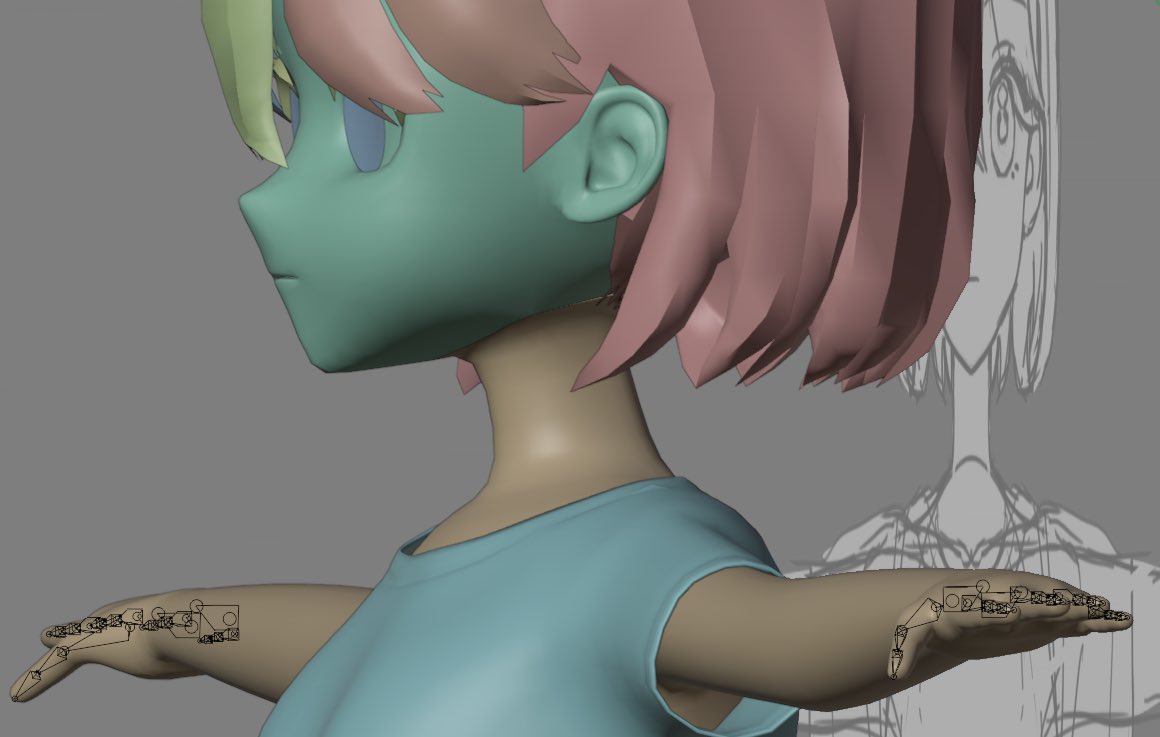 Giftech_1119's tweet photo. 🟠今日のBlender🟠

首元を胴体にくっつけて形少し整えました。(忘れてた)

 #b3d #blender https://t.co/VUarusS8Pj
