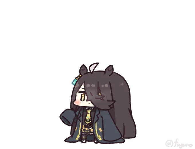 萌袖なカフェさん #マンハッタンカフェ#ウマ娘 