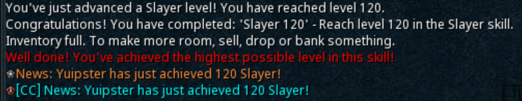 Yuipster's tweet photo. Loot from Day #5 of DXP
119-120 Slayer! !~
Now, I did not expect to get 120 Herb & Slayer this fast.. what the heck do I do with my last 20.5 hrs of DXP👀
#RuneScape #RS3 #MainScape #GAINZ #Progression #DXP https://t.co/0J2G7wP09i