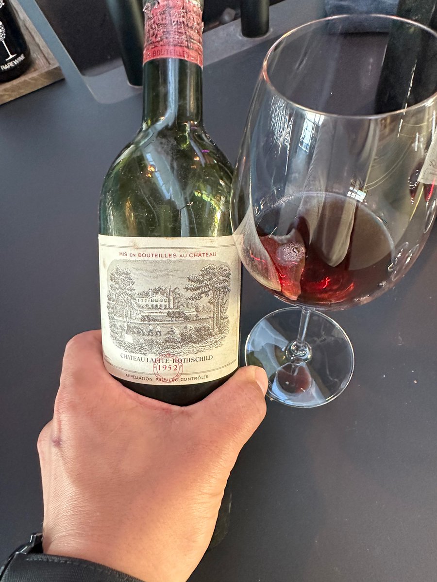 RareWineGroup's tweet photo. The #Latour was Joined by this Lafite-Rothschild. Awesome. It is always a unique experience to taste a wine of this age. 

#lafiterothschild #rarewine https://t.co/hprQOtIQoc