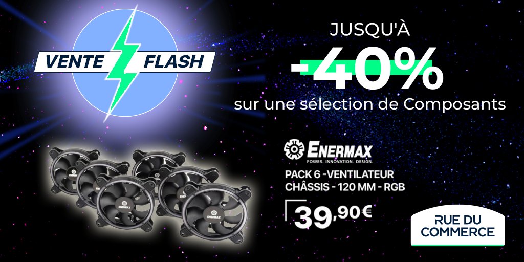 rueducommerce's tweet image. Nouvelle semaine de #VenteFlash chez @rueducommerce ! ⚡️

Retrouvez jusqu'à 40% de réduction sur une sélection de composants : bit.ly/49B88iy ⬅️👀