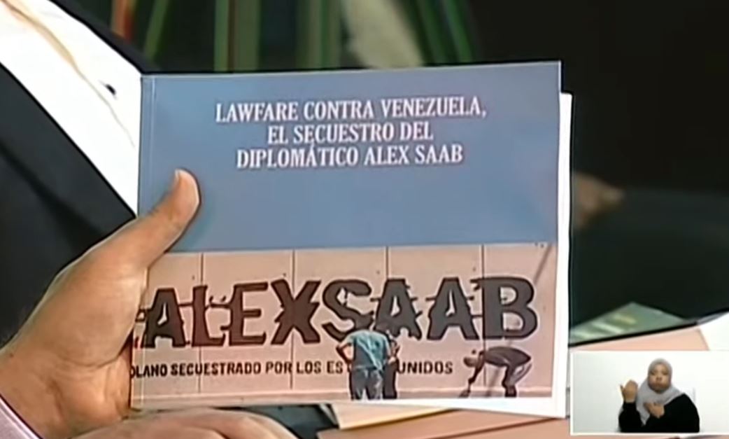 Este año en la  @filven  @LibreriaDelSur se exhibe el libro lawfare contra 🇻🇪 , el secuestro del Diplomático Alex Saab, obra bautizada el 15/11/2023, por los integrantes del @FreeAlexSaabOrg @RoiLopezRivas @LailaTajeldine @PedroKonductaz , con la participación de destacadas…