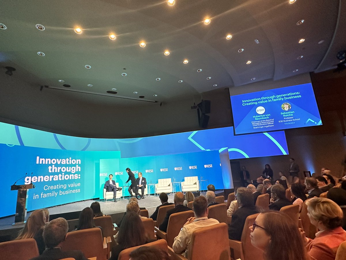 CruzLopezAndres's tweet photo. The #IESEGAR starts with #Innovation: creating value at @Boehringer with Hubertus von Baumbach.

Transform opportunities into advanced realities with #talent #entrepreneurship #data #technology

Thanks @iesealumni for the invitation.

Elevated Entrepreneurship.
#IESEbarcelona https://t.co/JPdyCxCVTP