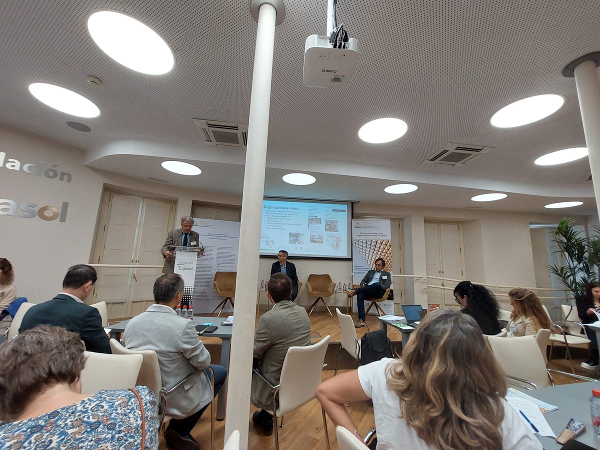EUREGHA's tweet photo. How does Andalucia implements humanisation in its health policy and programme? 

Interesting approach presented by Javier Vazquez @AndaluciaJunta, covering actions at organisational, structural, healthcare &amp; relational area, boosting targeted work with citizens.

@WHO_Europe_RHN https://t.co/77fF0647g9