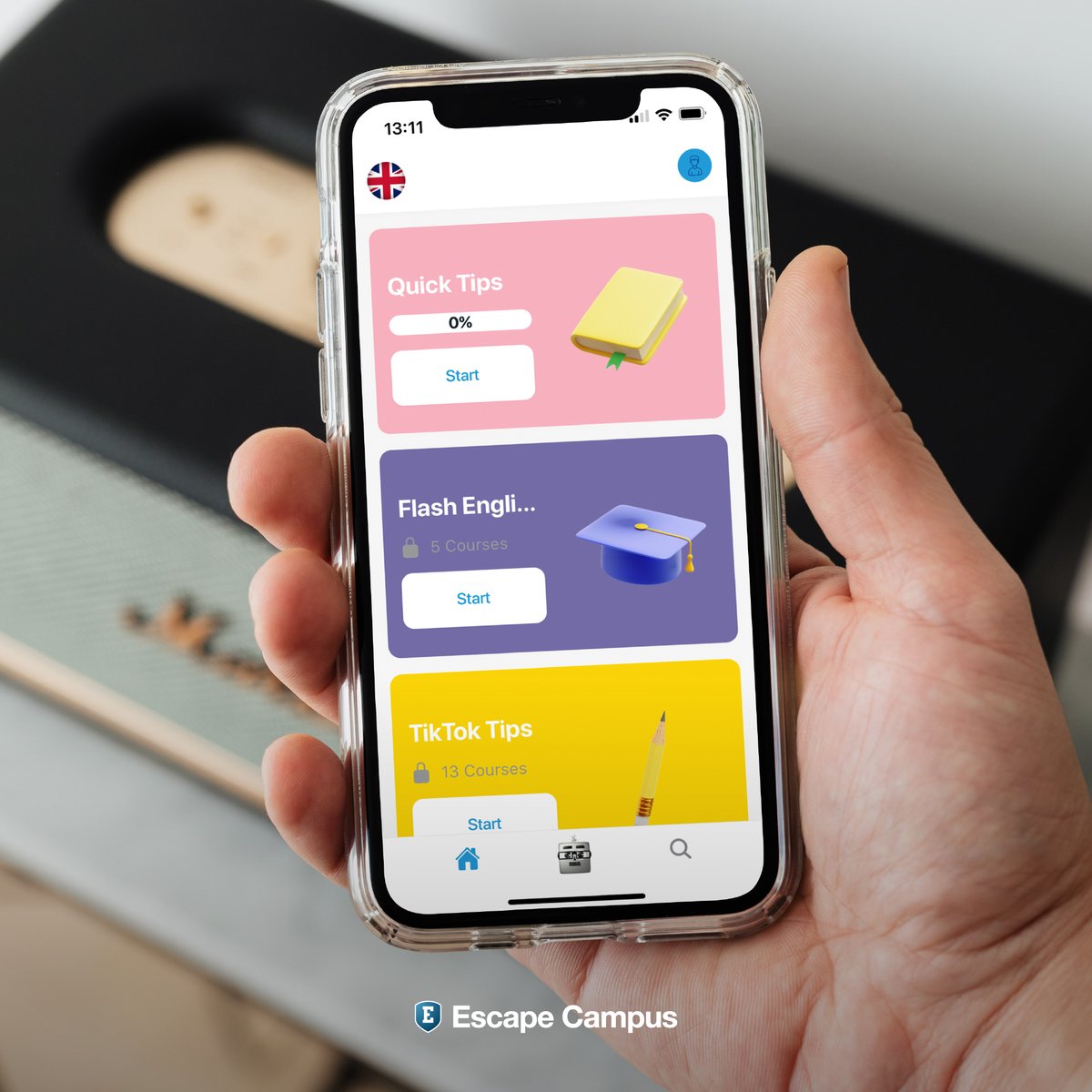 EscapeCampusUk's tweet image. Unlock the world of English with the Escape Campus app! 🌍📲 Your passport to practising and learning English on the go🗝️✈️ 

Click this link to download the Escape App👇
bit.ly/escapecampusapp

#EscapeCampus #LearnEnglishAnywhere
