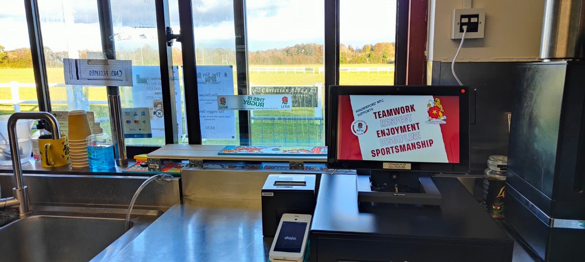Hungerford RFC we have just completed our install of their new Epos system, consisting of 2 POS15 behind the bar. They use #TouchOfficeWeb for back office reporting and integrated <a href="/dojo_business_/">Dojo</a> payments. We’ve also installed a #dojopocket, solely for kit sales. @ICRTouch #EPOS