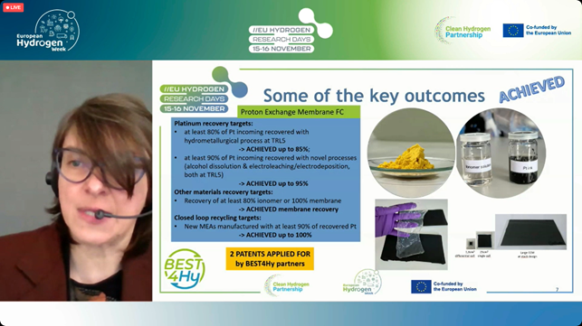 best4hy's tweet photo. This morning @best4hy has been presented during the Sustainability and Supply chain session @ EU Hydrogen Research Days!  👏👏 An important opportunity to show work done and achievements to the research community 💫
#hydrogen #sustainability @EnvironmentPark https://t.co/wMwWpHQzl6