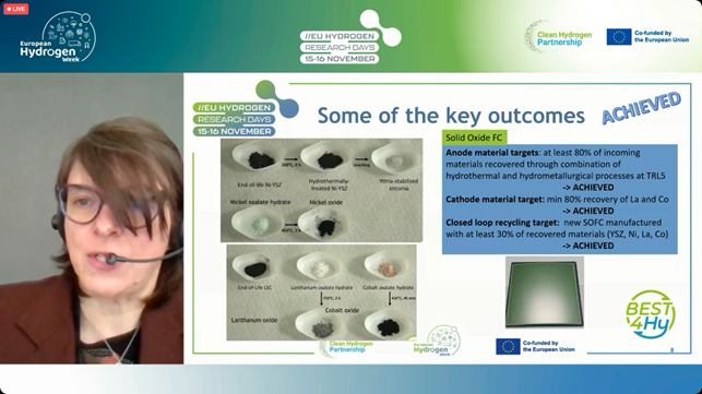 best4hy's tweet photo. This morning @best4hy has been presented during the Sustainability and Supply chain session @ EU Hydrogen Research Days!  👏👏 An important opportunity to show work done and achievements to the research community 💫
#hydrogen #sustainability @EnvironmentPark https://t.co/wMwWpHQzl6