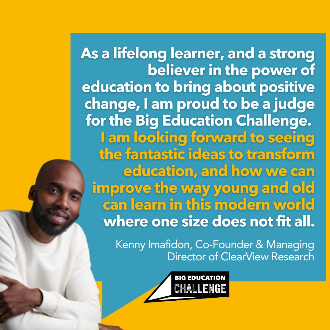 The #BigEdChallenge finalists are helping creating a more inclusive education system that allows every child to thrive. As they near the end of their learning journey, we are excited to be working with expert judges to identify which projects will go forward to the next stage.