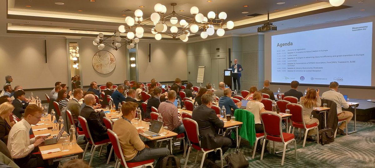 Off to a great start in the Bioeconomy Innovation Day in Brussels! Interesting day ahead with key players: companies, policymakers, researchers and funders.

Special thanks to co-organizers for making the event happen: <a href="/EpnoeA/">EPNOE Association</a> <a href="/TREESEARCH_se/">Treesearch</a> <a href="/B2beFacilitator/">B2BE Facilitator</a>