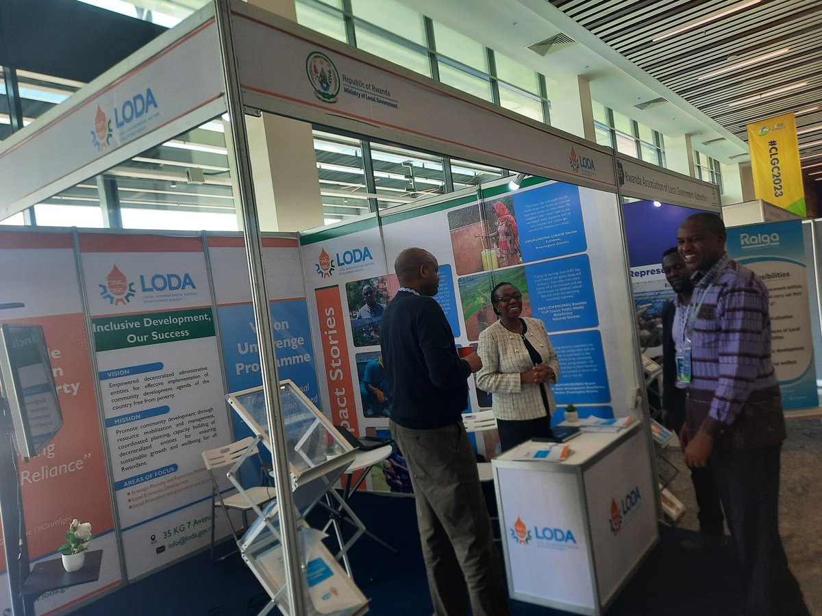 LODARwanda's tweet image. .Do you wish to know more about @LODARwanda&apos;s support Local Govenments? Please visit our exhibition stand at the Commonwealth Local Government Conference now in at Kigali Convention Centre. #CLGC2023