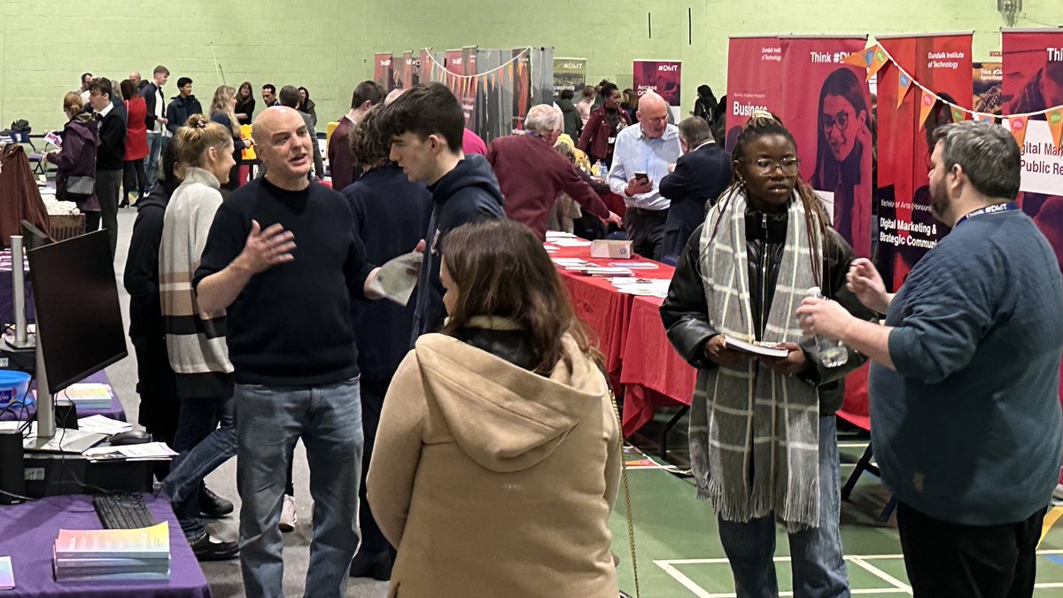 ThinkDkIT's tweet photo. Thank you to all involved in last nights @DkIT_ie Open Day - great opportunity to engage with future students &amp; their parents/guardians.

Thank you to all our staff and students who volunteered with talks, exhibitions and campus tours. #ThinkDkIT #OpenDay #cao24 https://t.co/MGac6Pqayn