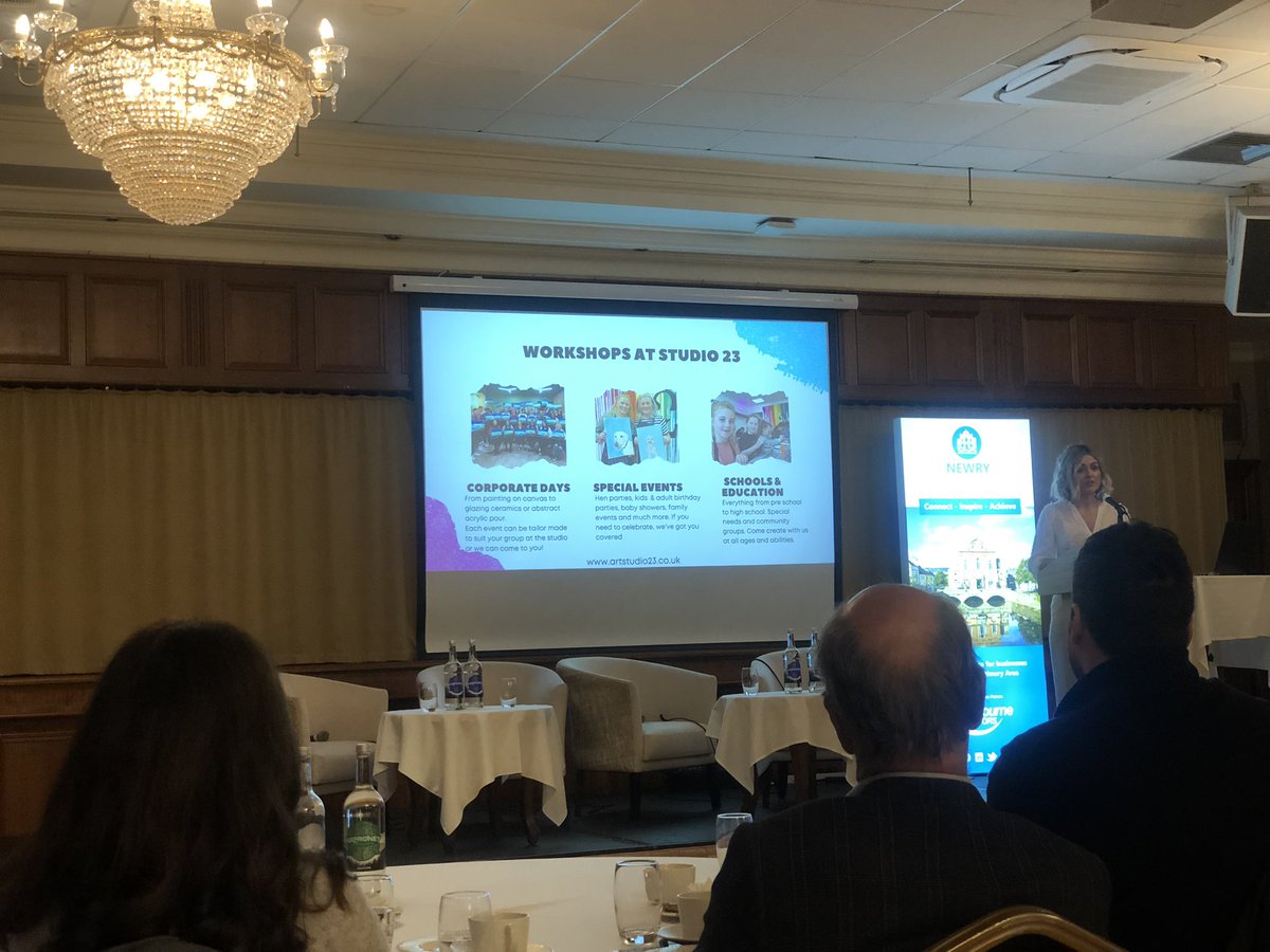 Kieran Swail (@kieranswail1) on Twitter photo Inspiring story from <a href="/FrankieBannon23/">Frankie Bannon</a> from #studio23newry on the growth of her Arts Hub business in #newry “don’t be afraid to start;don’t be afraid to fail” “collaborations will strengthen your business”<a href="/NewryChamber/">Newry Chamber</a> <a href="/DeborahKing1/">Deborah King Loughran</a> Inspiring story from <a href="/FrankieBannon23/">Frankie Bannon</a> from #studio23newry on the growth of her Arts Hub business in #newry “don’t be afraid to start;don’t be afraid to fail” “collaborations will strengthen your business”<a href="/NewryChamber/">Newry Chamber</a> <a href="/DeborahKing1/">Deborah King Loughran</a>