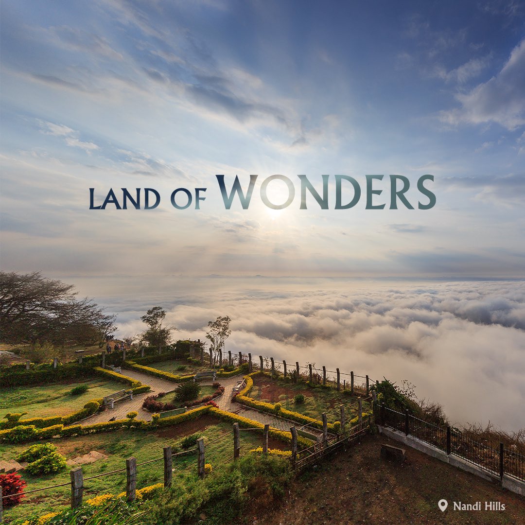 HideawaysIndia's tweet photo. Luxury Hideaways invites you to experience the magic of nature and the tranquility of the surrounding landscapes. #NandiHills , a picturesque destination, located just a short distance from Bangalore, offers the most beautiful views of the city mostly engulfed in clouds. https://t.co/6Gtps1XXfu