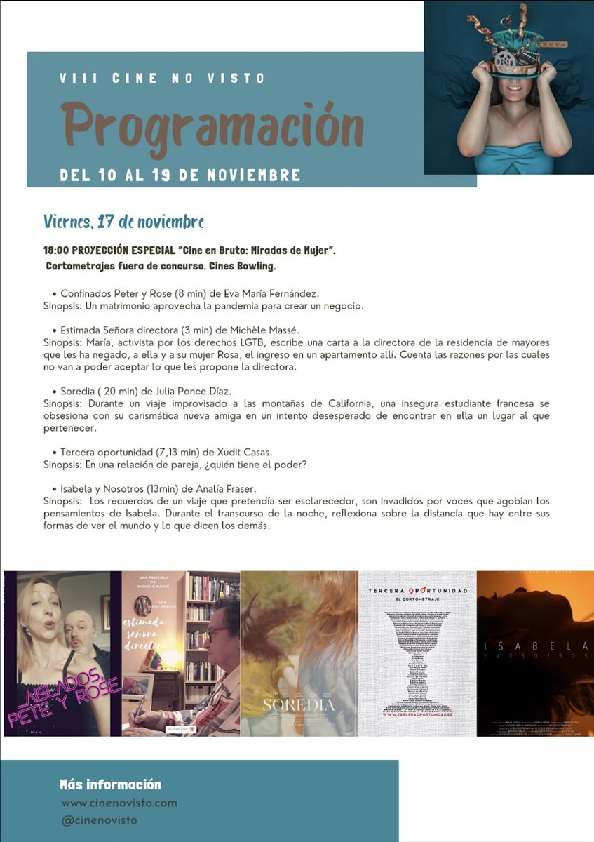 XuCasas's tweet photo. Mañana, 17 de noviembre, se proyecta Tercera Oportunidad en el VIII Festival de Cine No Visto de Linares. https://t.co/cGNXQJU5yV