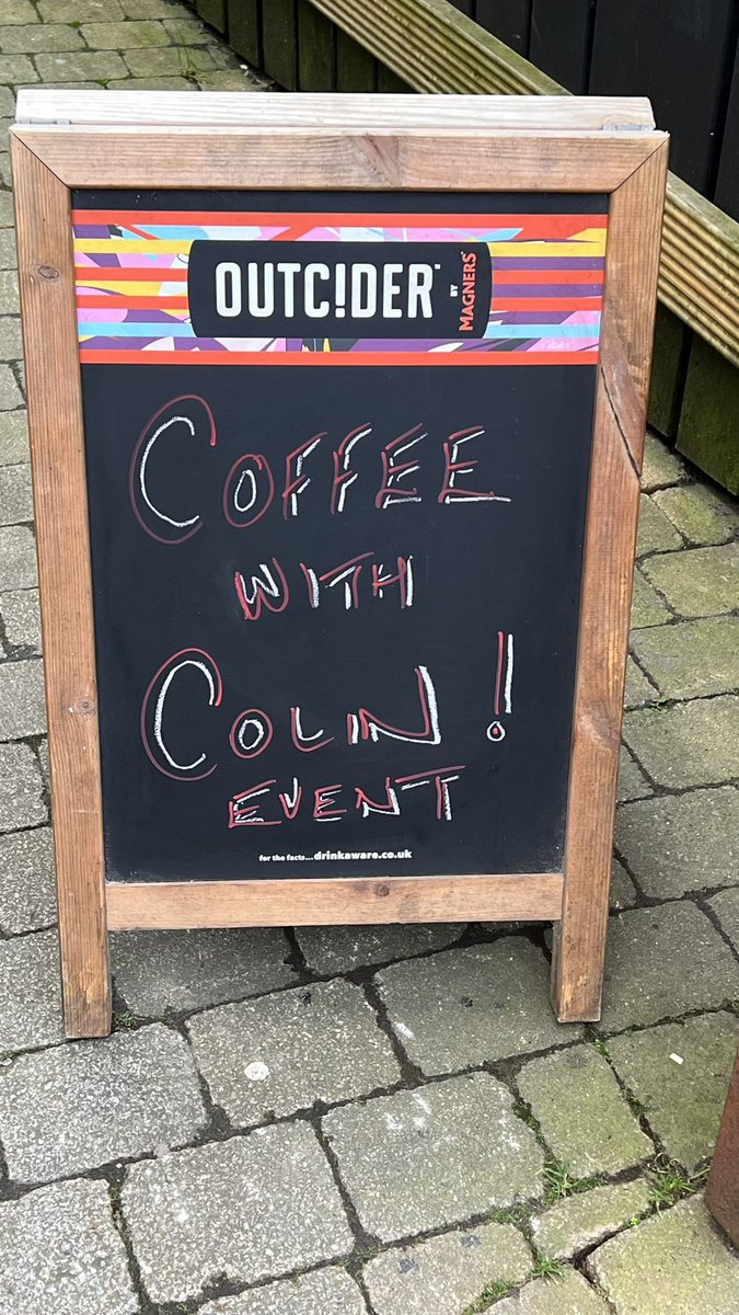 HospUlster's tweet photo. I’ve been upgraded to an ‘event’. Coffee with Colin in the @CoachmanThe in Magherafelt @ 10am. Drop in and catch up. #WheresColly https://t.co/zxarkmKrdO