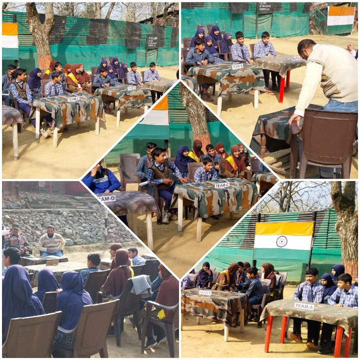 Indian Army organised a Quiz Competition on 'Know Your Country' at Tekipora

#Kashmir
#ProsperousLolab
#IndianArmy
#HumSayaHaiHum
#ProsperousKashmir
#FutureofKashmir