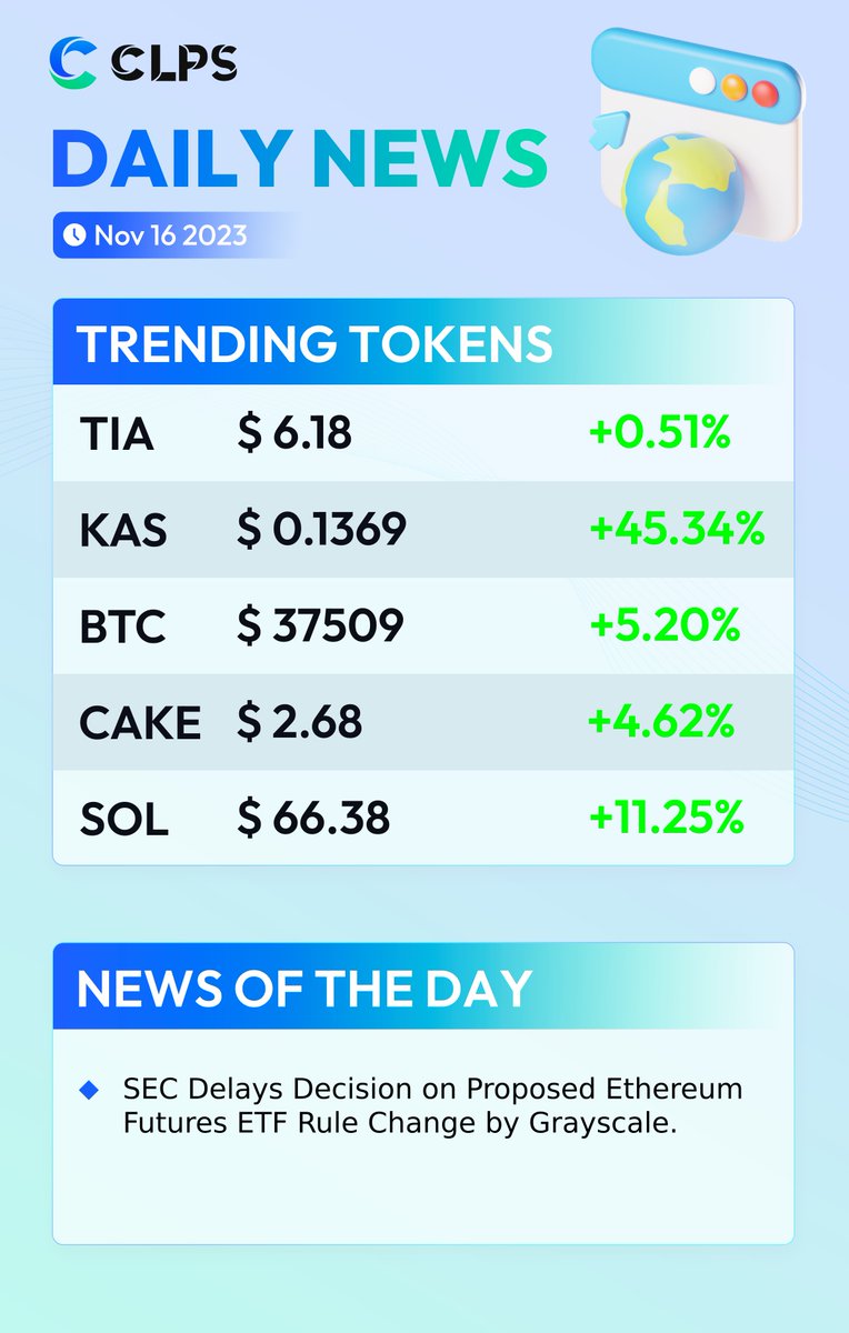 CLPS_Clippers's tweet photo. SEC Delays Decision on Proposed Ethereum Futures ETF Rule Change by Grayscale. #SEC https://t.co/xjPeyhqWuW