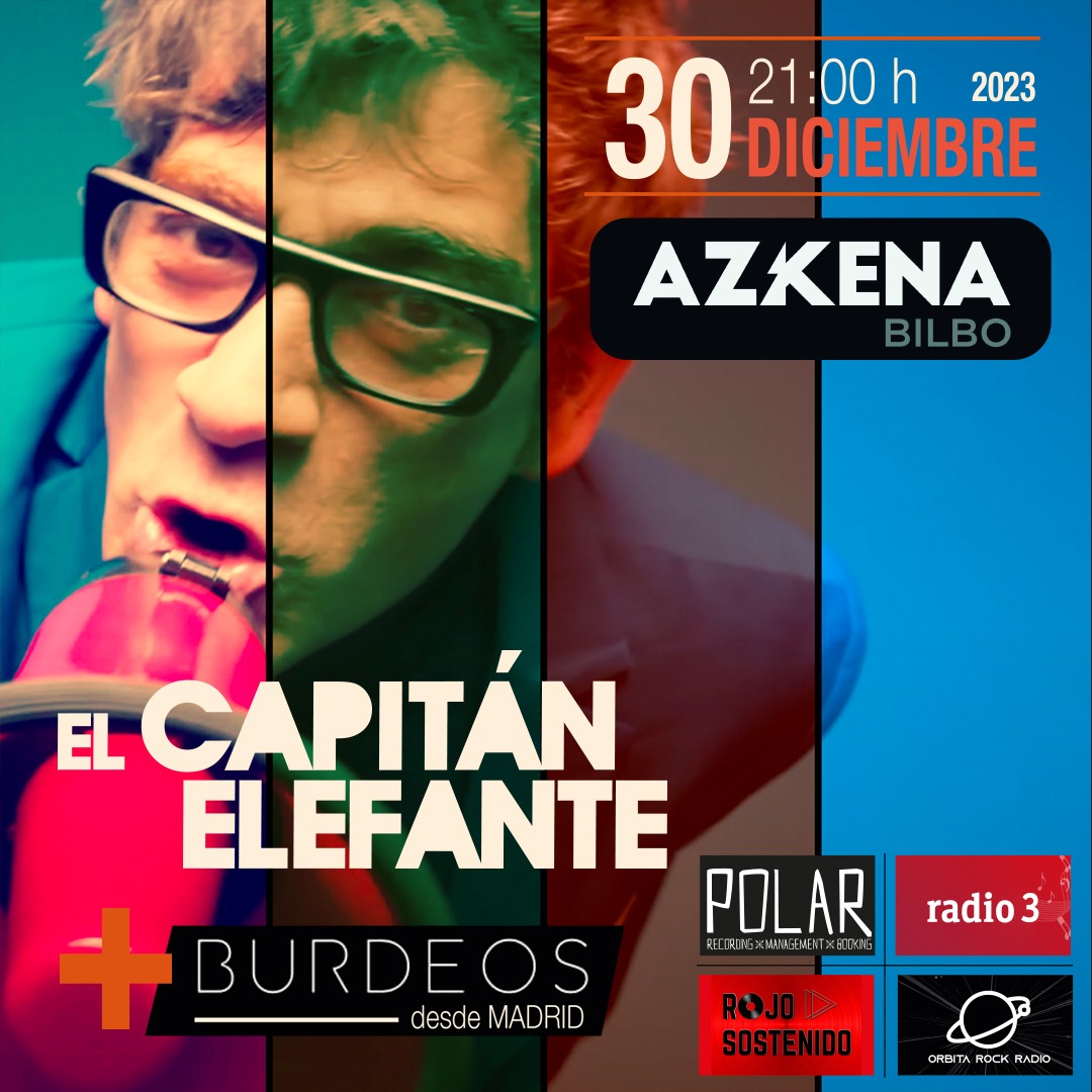 30 DE DICIEMBRE - SALA AZKENA
Vente el último sábado del año a pasarlo bailando con nosotros.
Estaremos en la sala Azkena a partir de las 21h junto con Burdeos que nos visitan desde Madrid.

🎟️Tienes en nuestra Bio el enlace para comprar las entradas