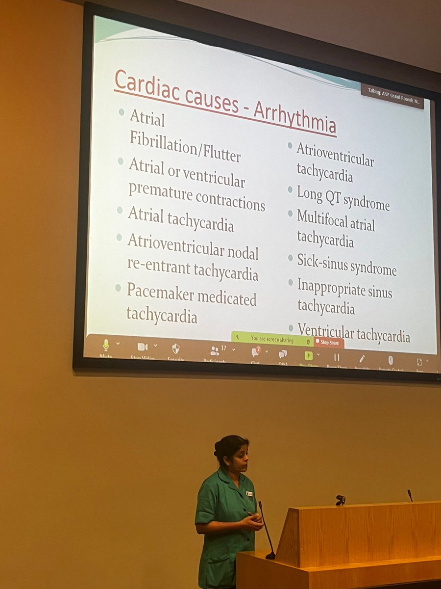 AnpMater's tweet image. Preetha Sreekumaran Nair ANP in Cardiac Arrhythmia presenting at Mater ANP Grand Rounds this am during Advanced Nurse Practitioner week #NursePractitionerWeek #ANP #NP @MaterTrauma @MaterNursing @IEHospitalGroup @iaanmp @INMO_IRL