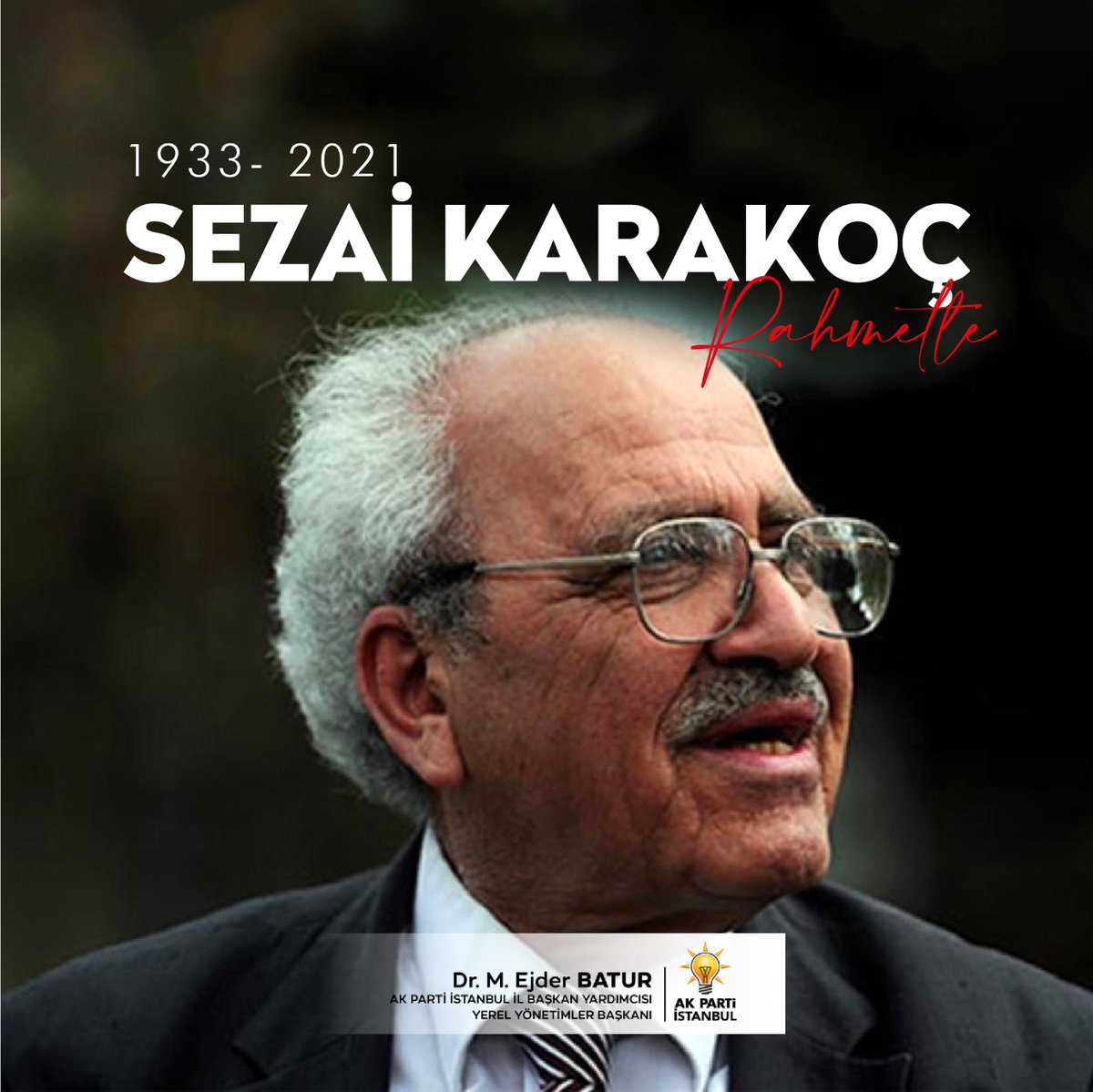 "Ne yapsalar boş, göklerden gelen bir karar vardır."  

Gönül coğrafyamızın Diriliş Şairi Merhum Sezai Karakoç'u rahmetle ve özlemle anıyoruz.