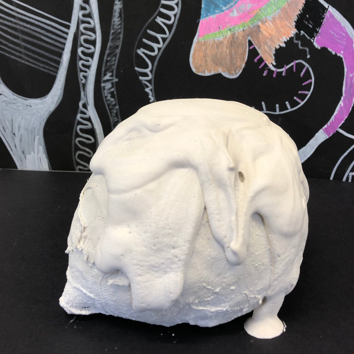 Bethlem_Gallery's tweet photo. As #TouchingTheSurface comes to a close, a quick #ThrowbackThursday post of artist Keith Clapson's workshop. Participants experimented by moulding round balloons to create the voluminous shapes seen in Keith's own work. #clay #ceramics #lastchance @maudsleycharity @maudsleyNHS https://t.co/ny48fofOdV